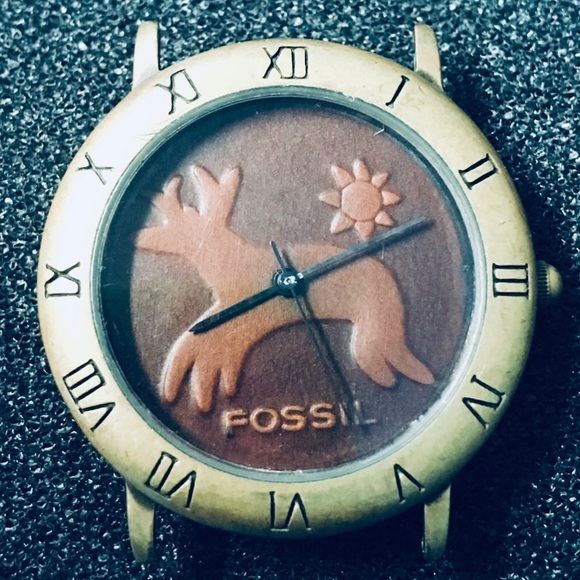 1992 FOSSIL (THE ANTLER WATCH) DT SERIES RARE - Picture 2 of 3